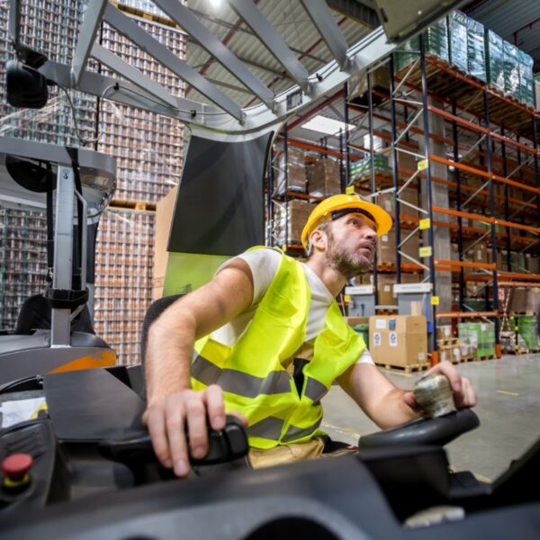 Addetto alla conduzione di carrelli elevatori semoventi con conducente a bordo - carrelli/sollevatori/elevatori semoventi telescopici rotativi