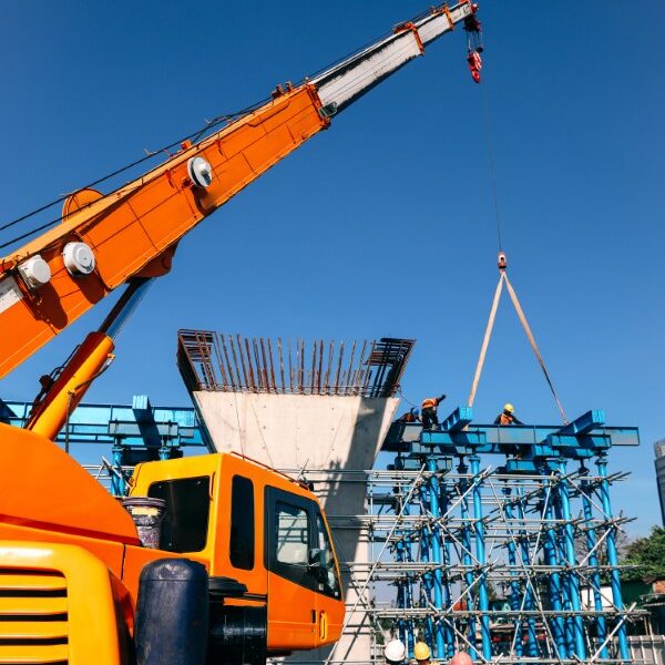 Conduzione di gru con falcone telescopico